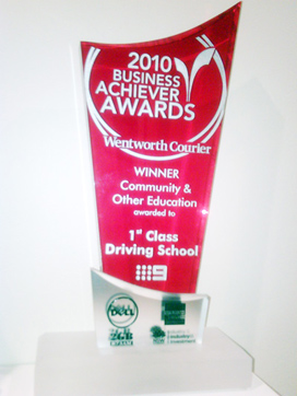 Winner of 2010 Wentworth Courier Business Achiever Awards